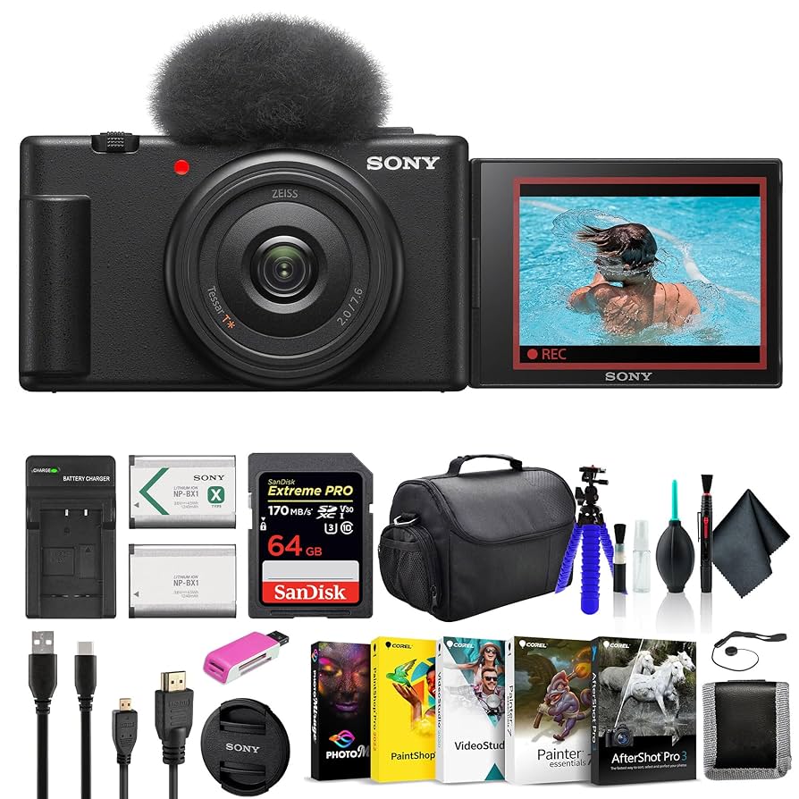 SONY VLOGCAM ZV1F ブラック Amazon.com : Sony ZV-1F Vlogging Camera (Black) 20.1 MP 1